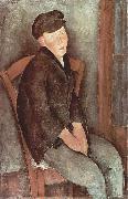 Amedeo Modigliani Sitzender Knabe mit Hut oil